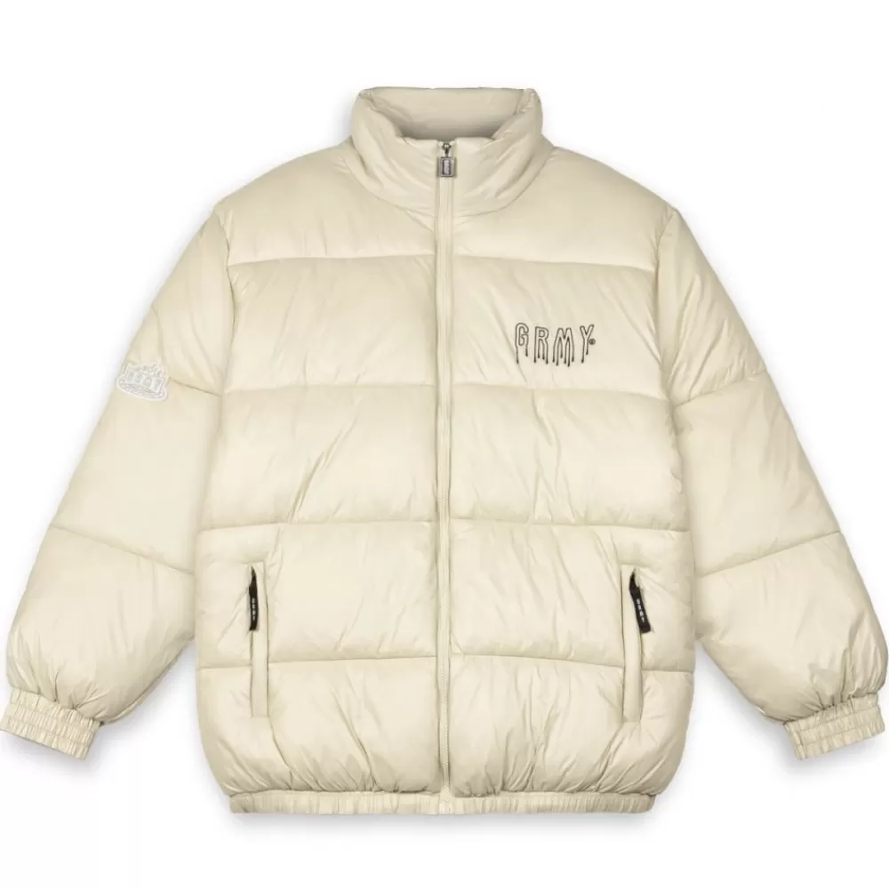 Grimey Abrigo Back At You Puffer - Cream | Fw23 Flash Sale