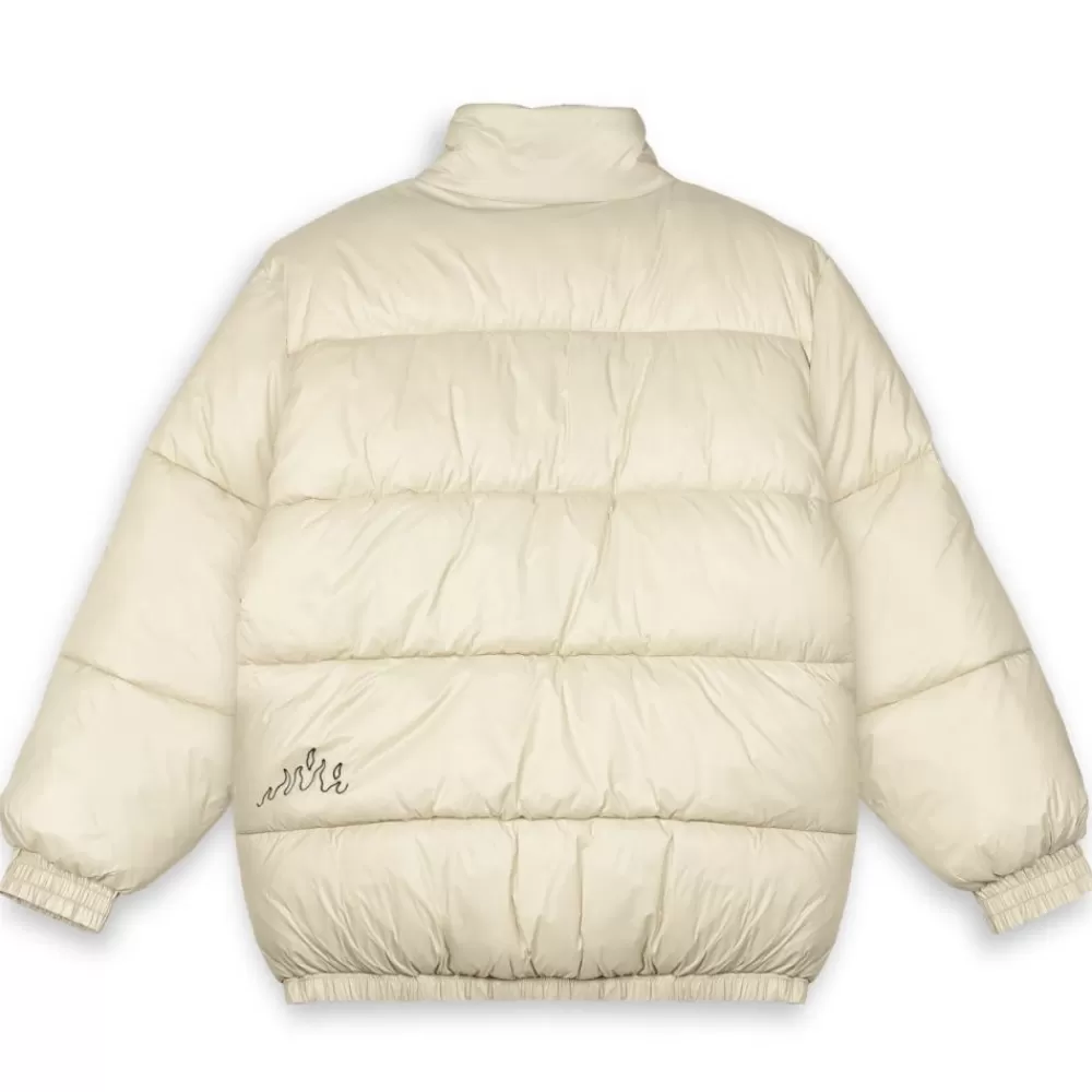 Grimey Abrigo Back At You Puffer - Cream | Fw23 Flash Sale