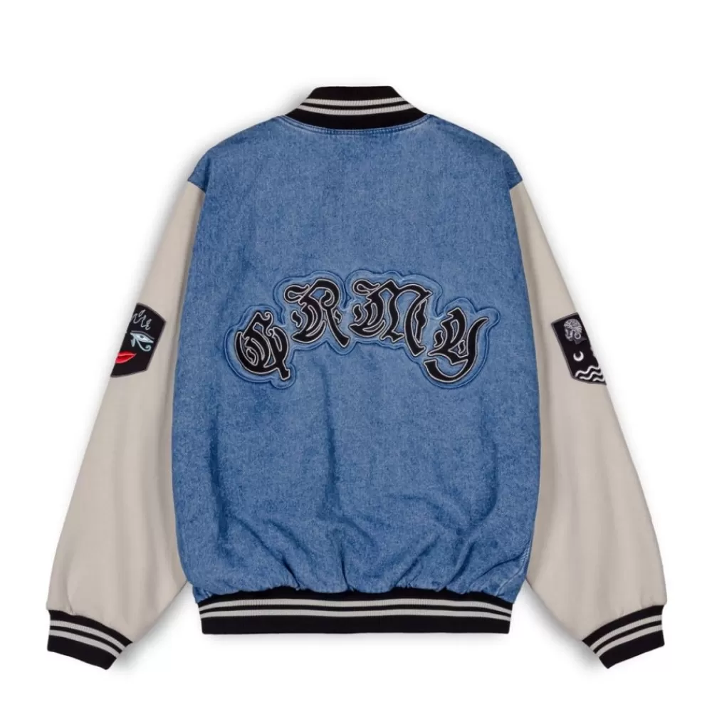 Grimey Abrigo Fire Route Denim Baseball - Blue | Spring 23 Store