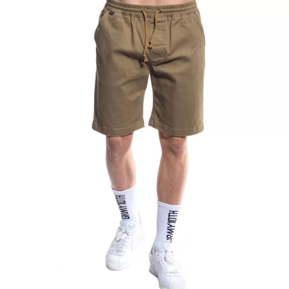 Grimey Bermuda Grmy Rib Waist Shorts Ss17 Sand Online