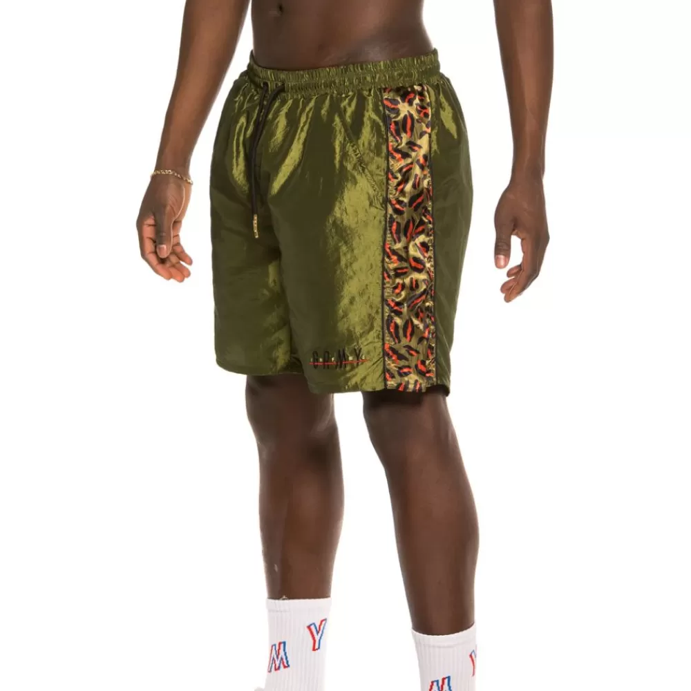 Grimey Bermuda Midnight Chameleon Running Shorts Ss19 Green Discount