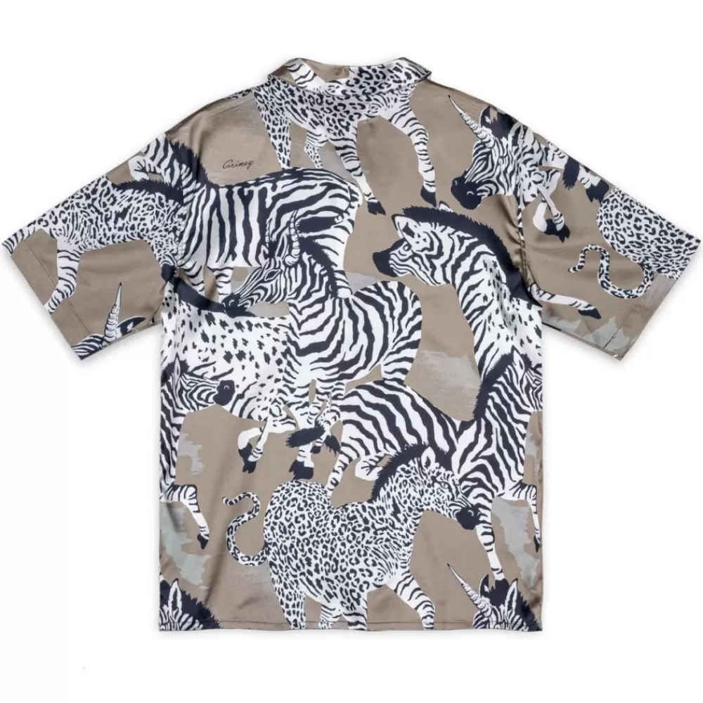 Grimey Camisa Animal Satin - Copper | Summer 23 Best Sale