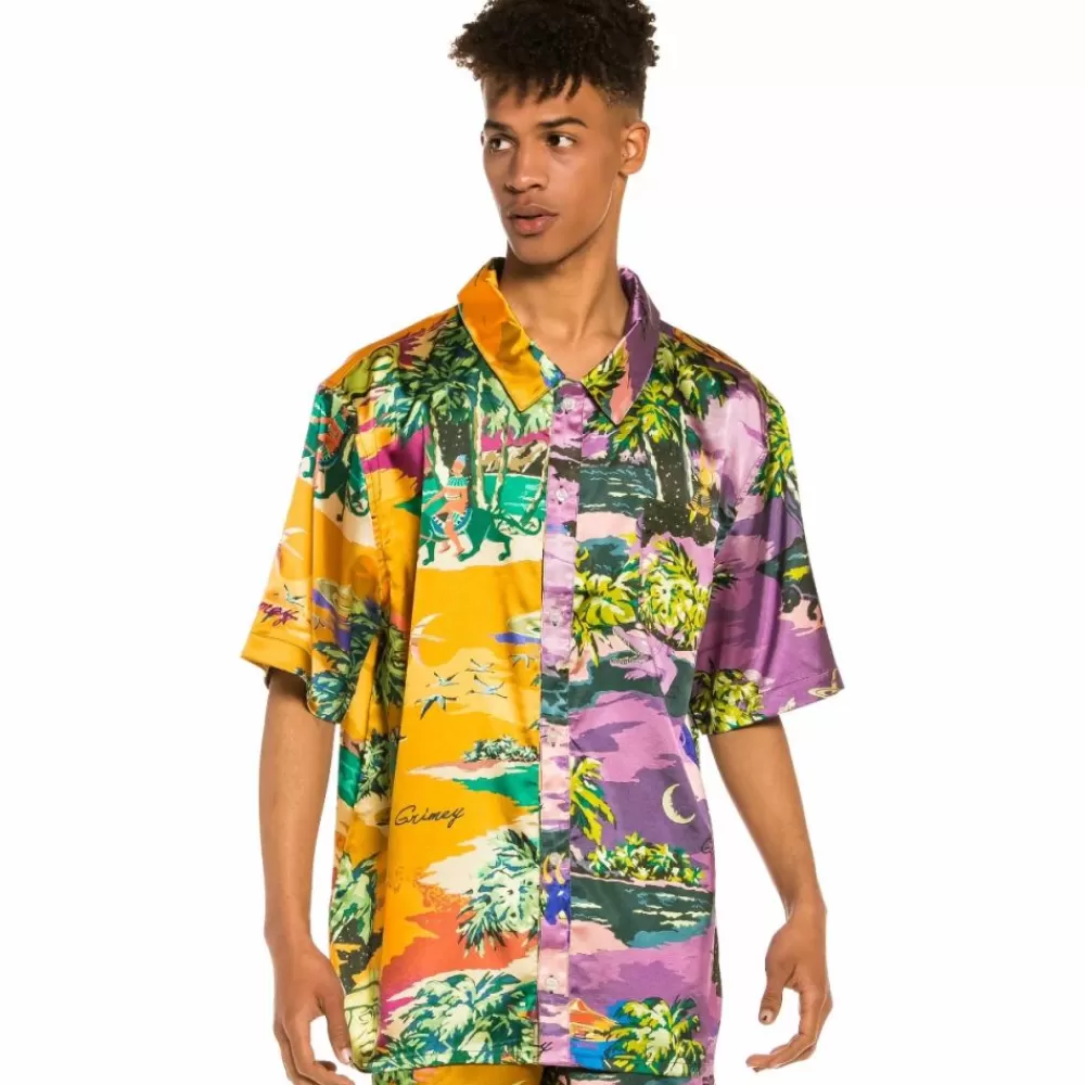 Grimey Camisa "Ocean Gateways" Button Up - Multicolor | Summer 22 Flash Sale