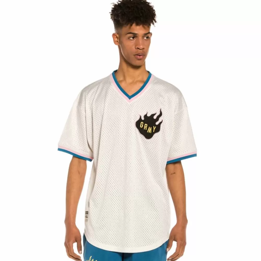 Grimey Camiseta De Mesh Trespass - White | Summer 22 Shop