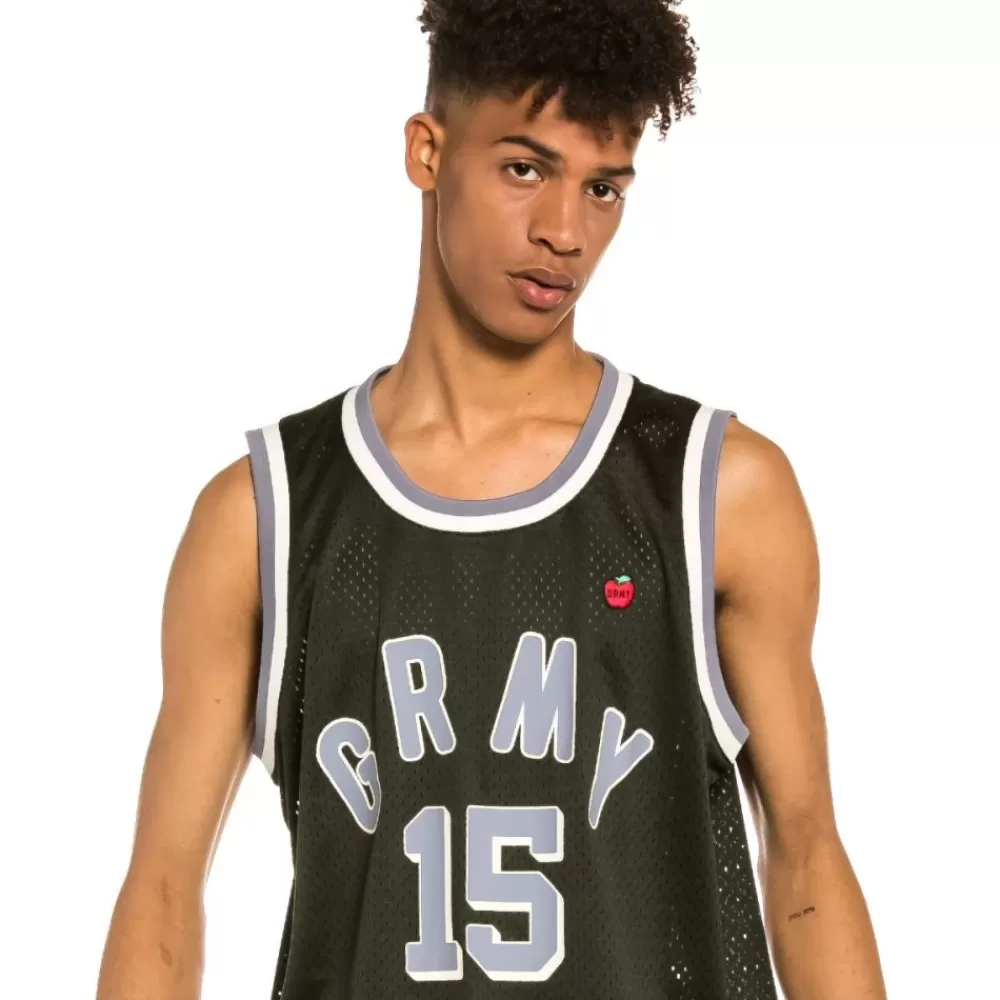 Grimey Camiseta De Tirantes Mesh Trespass - Black | Summer 22 Clearance