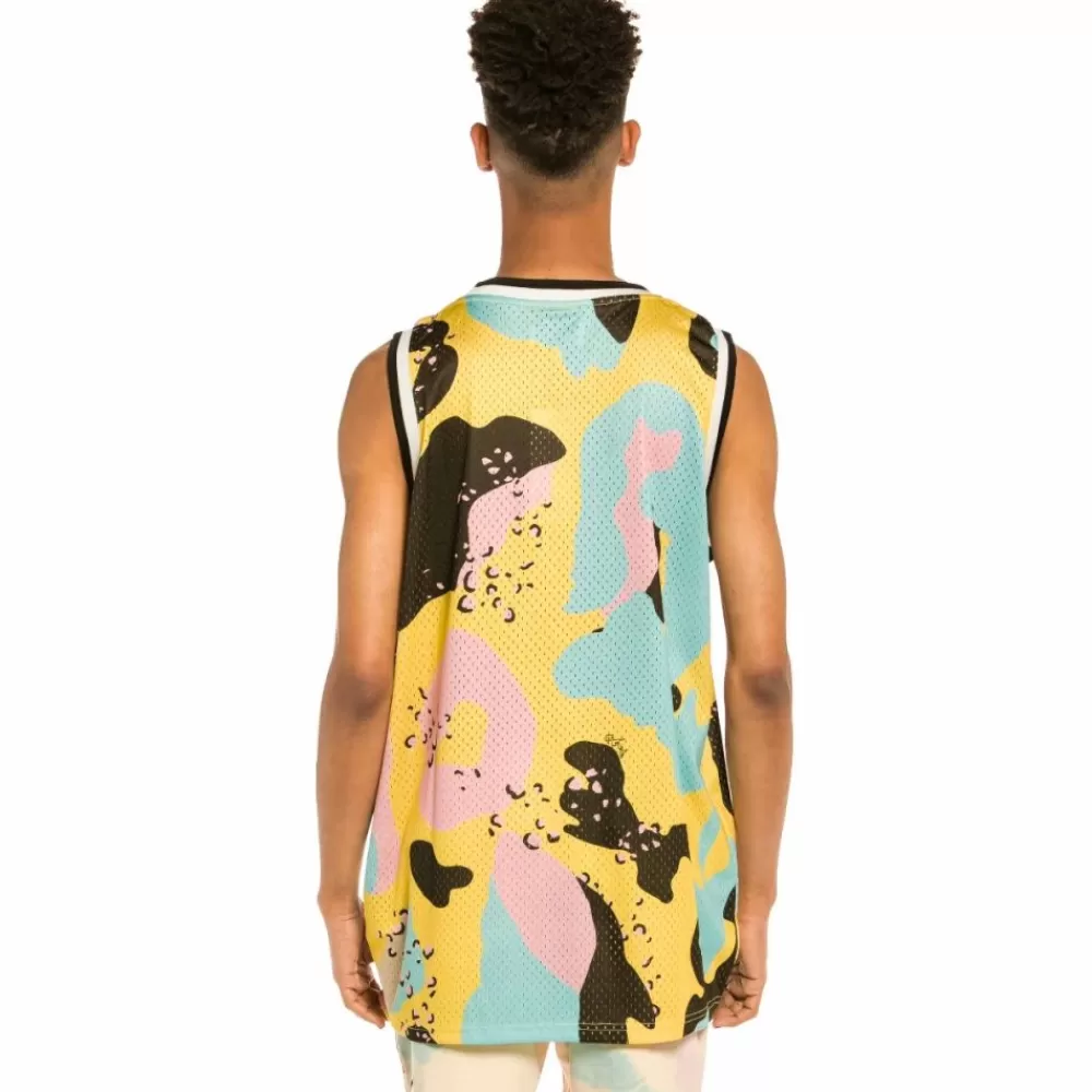 Grimey Camiseta De Tirantes Mesh "Trespass" All Over Print - Camo | Summer 22 Cheap