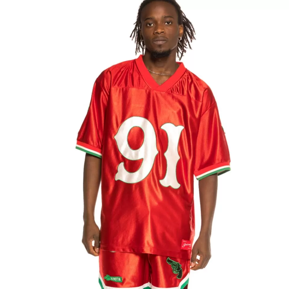 Grimey Camiseta Football "The Loot" - Red | Spring 21 Shop