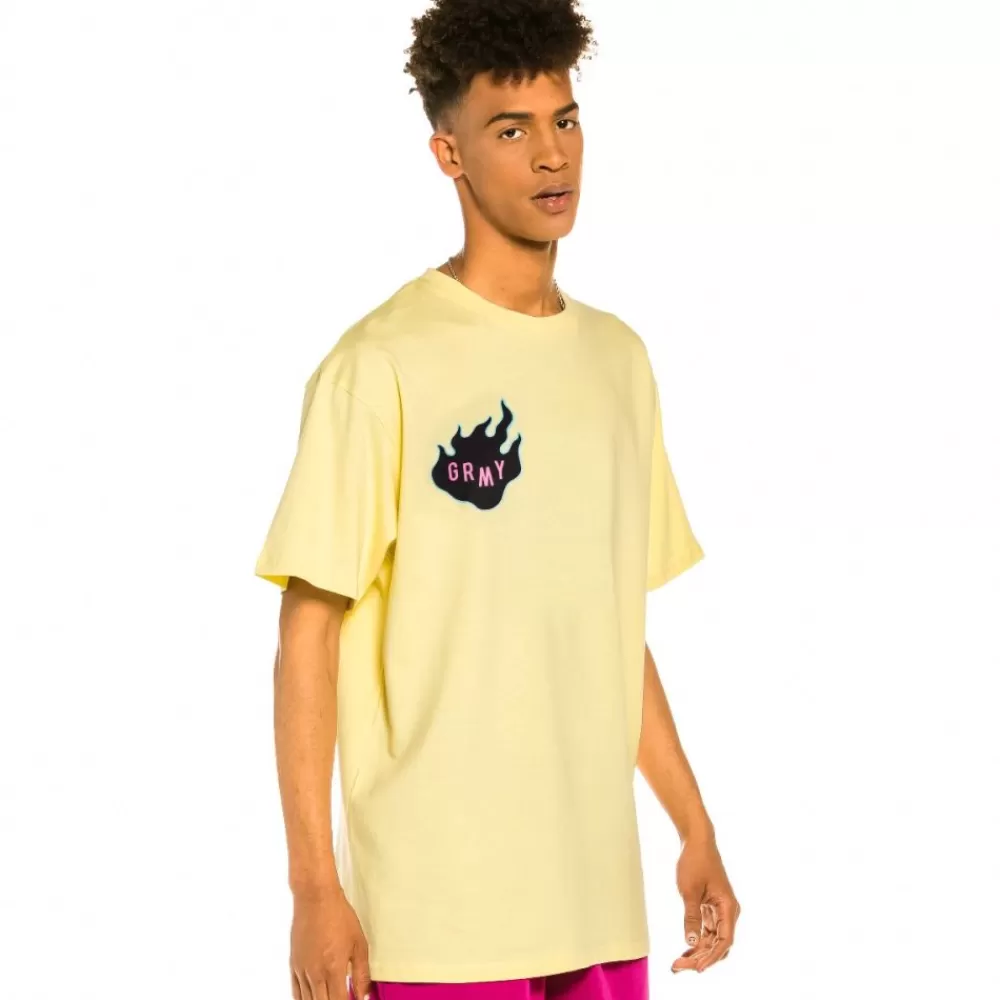 Grimey Camiseta "Burn The Fire" - Yellow | Summer 22 Online