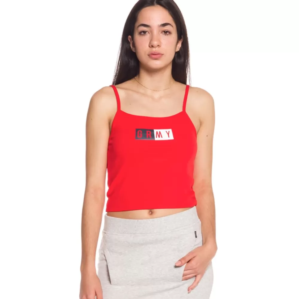 Grimey Camiseta Chica Ashe Top Ss18 Red Shop