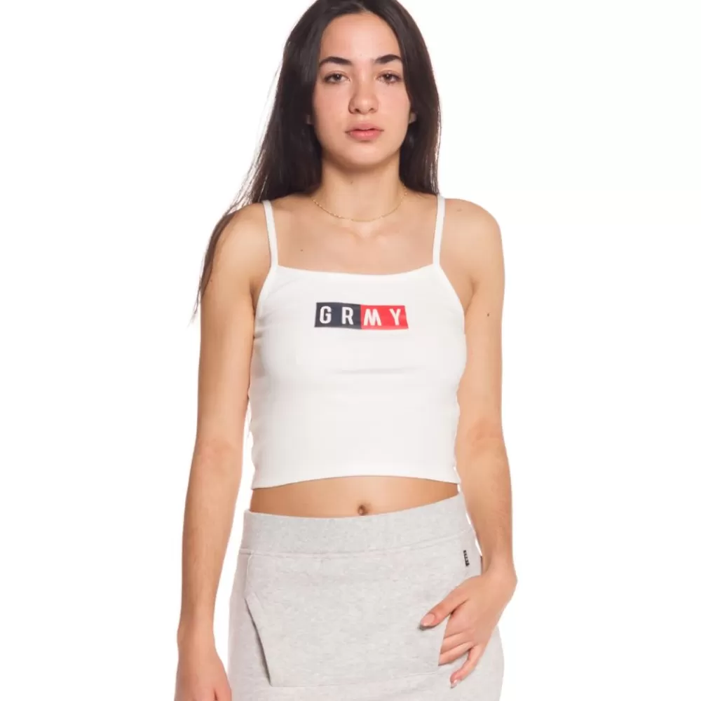 Grimey Camiseta Chica Ashe Top Ss18 White Flash Sale