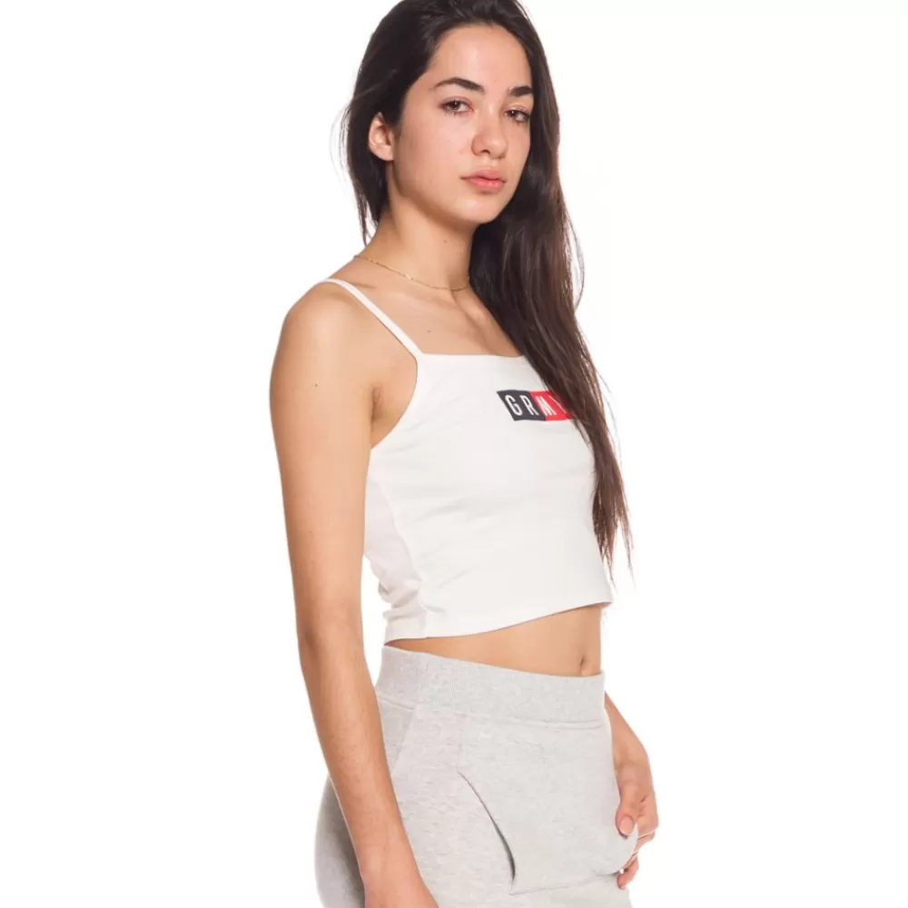 Grimey Camiseta Chica Ashe Top Ss18 White Flash Sale