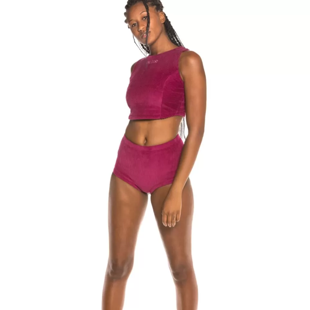 Grimey Camiseta Chica Engineering Corduroy Top Fw19 Purple Best