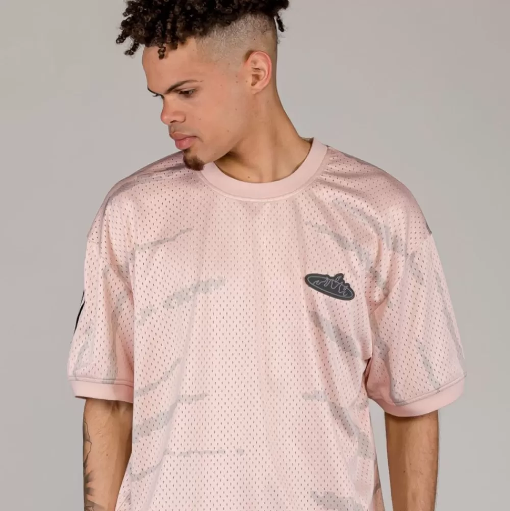 Grimey Camiseta Cloven Tongues All Over Print Mesh - Cream | Summer 23 Sale