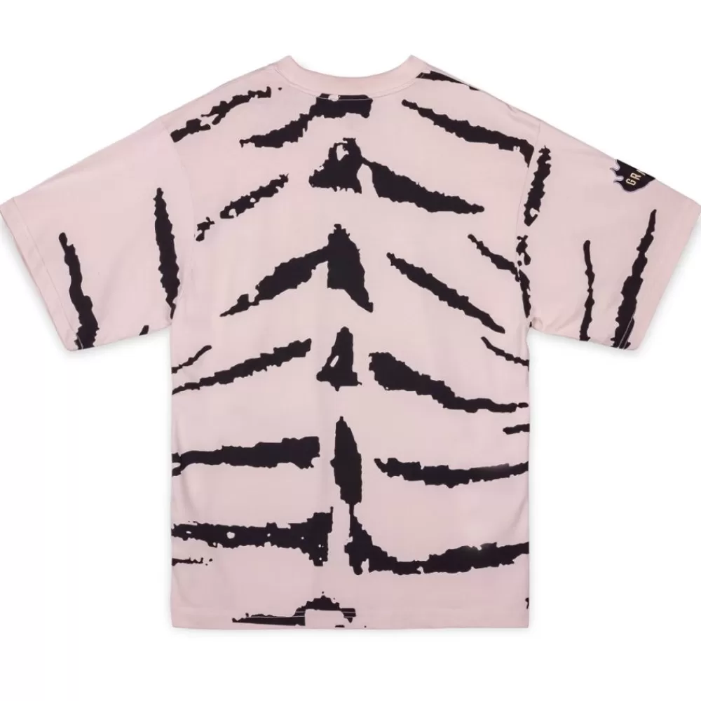 Grimey Camiseta Cloven Tongues All Over Print Oversized - Cream | Summer 23 New
