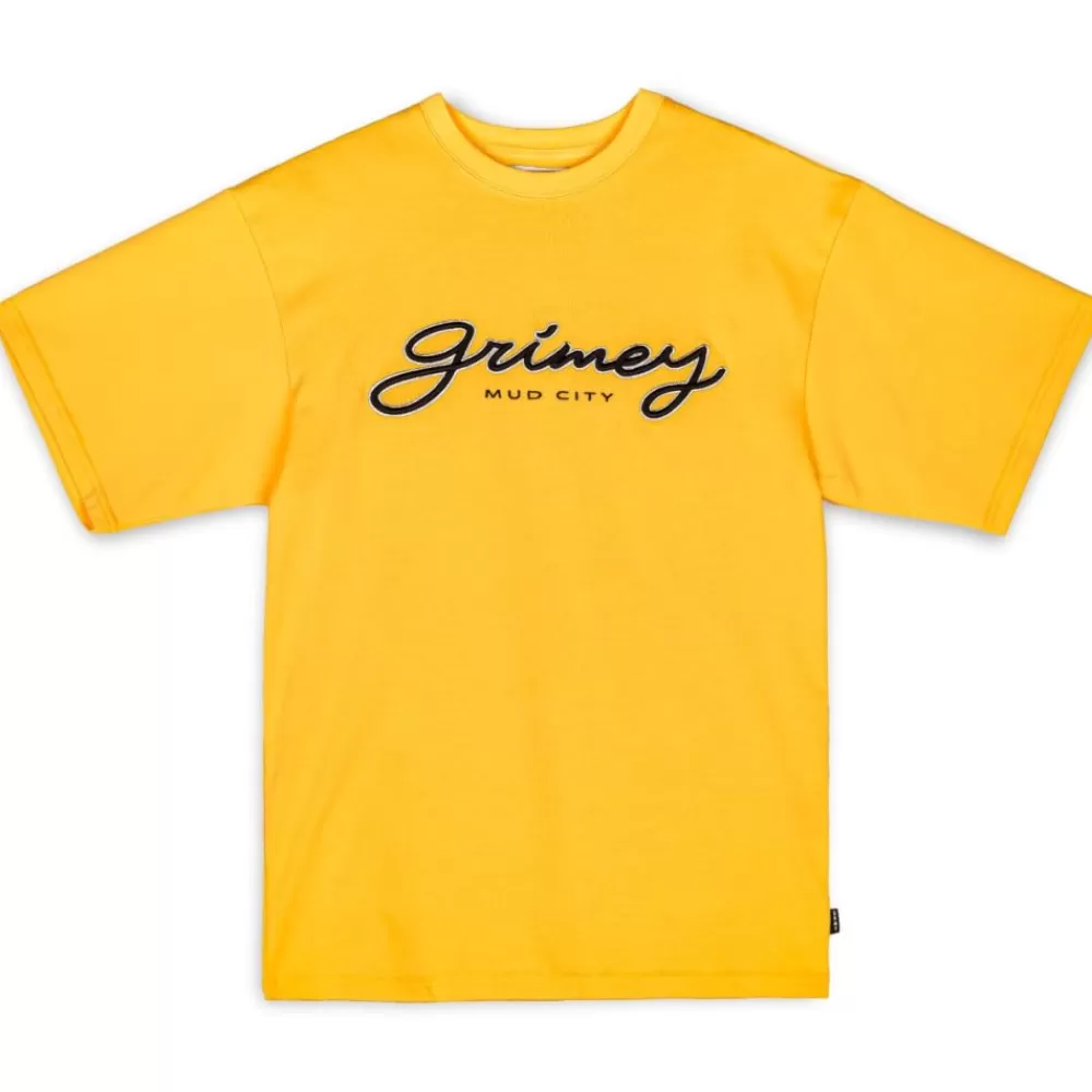 Grimey Camiseta "Dust Storm" Heavyweight - Yellow | Fall 22 Shop