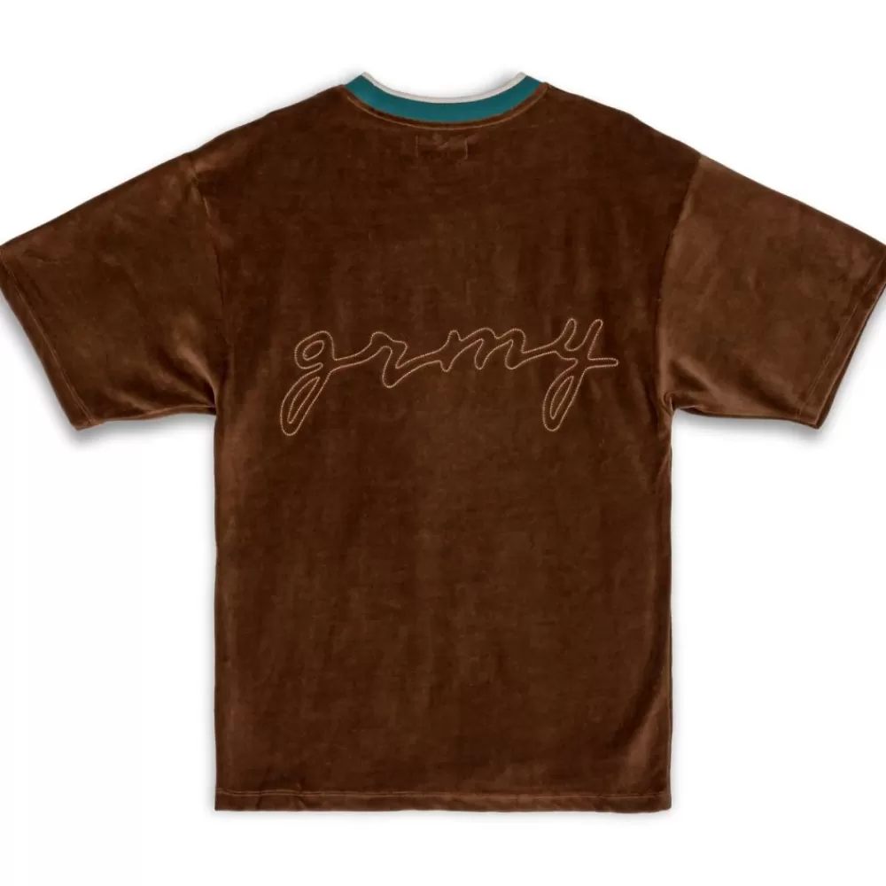 Grimey Camiseta "Iam" Velvet - Brown | Fall 22 Clearance