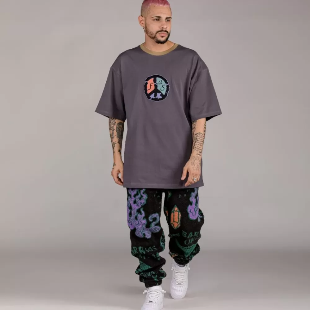Grimey Camiseta "Lost Boys" Tie & Dye Heavyweight - Anthracite | Winter 22 Store