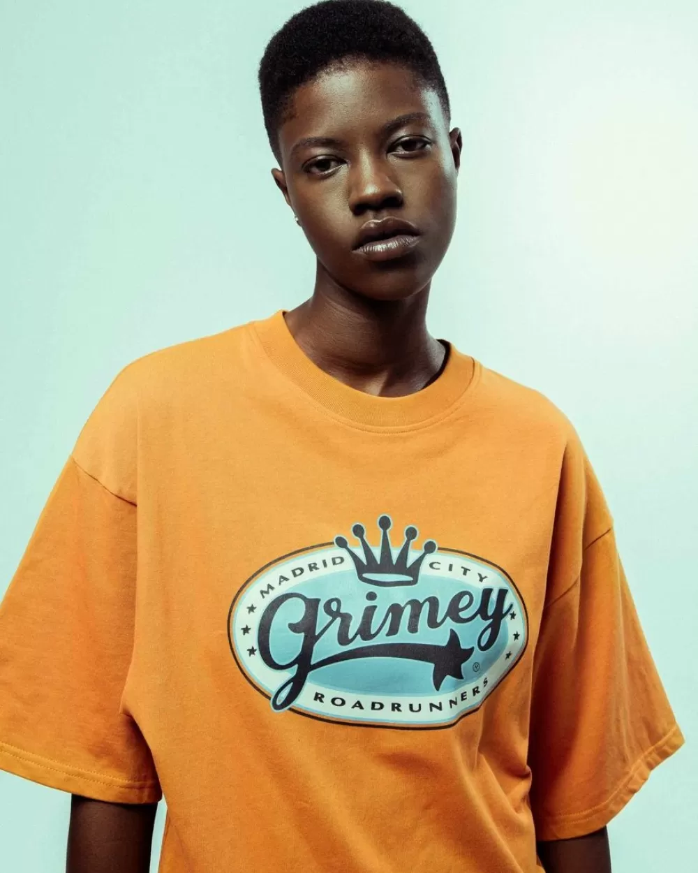 Grimey Camiseta Madrid Oversized Heavyweight - Orange | Fw23 Shop