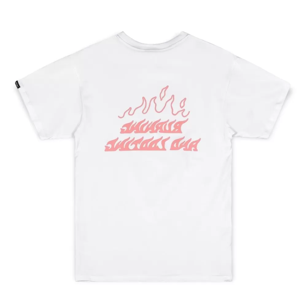 Grimey Camiseta The Burn Away Tee - White | Winter 22 Sale