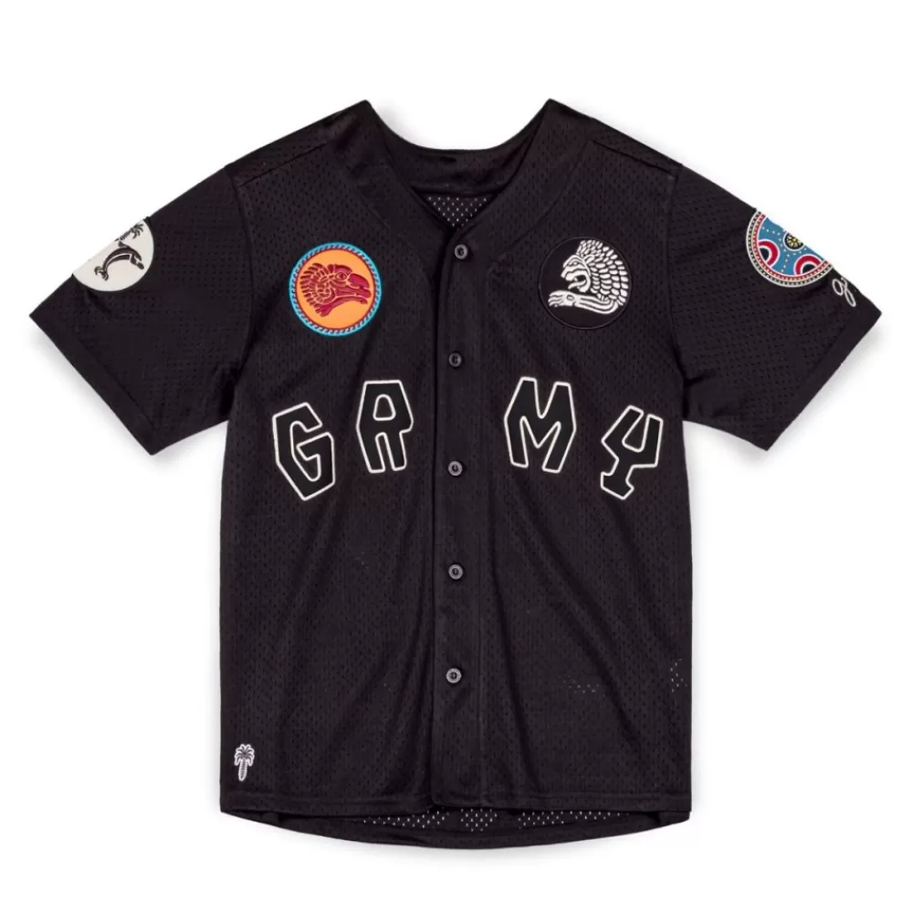 Grimey Camiseta The Clout Mesh Baseball - Black | Spring 23 Flash Sale