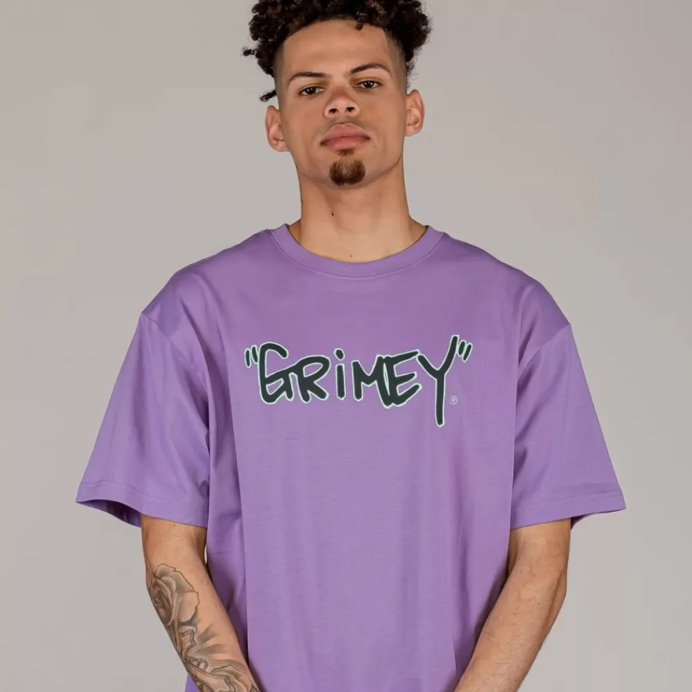 Grimey Camiseta The Tag Regular - Violet | Summer 23 Flash Sale