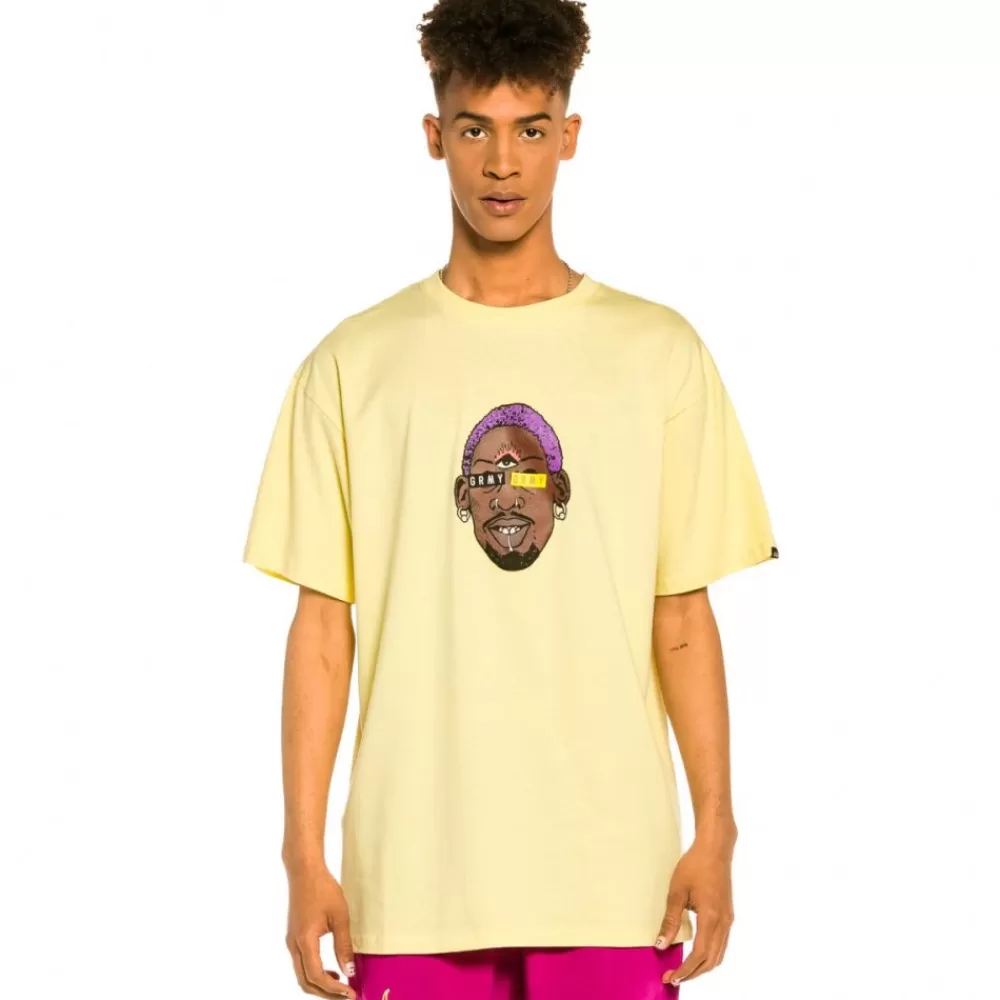 Grimey Camiseta "The Worm" - Yellow | Summer 22 New