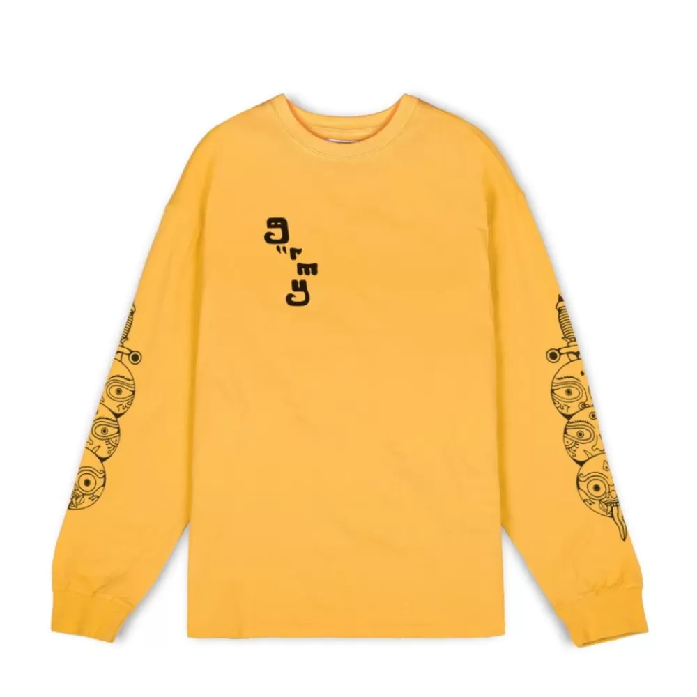 Grimey Camiseta Manga Larga "Lust Mantra" - Yellow | Fall 22 Fashion