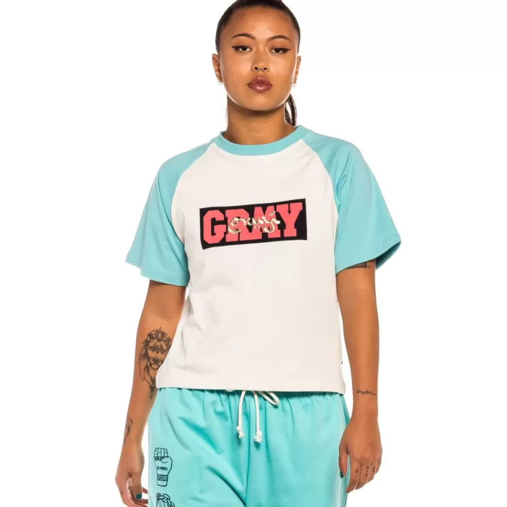 Grimey Camiseta Raglan De Chica "Day Dreamer" - Blue | Spring 22 Sale