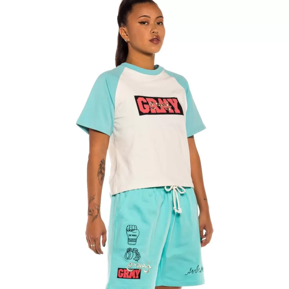 Grimey Camiseta Raglan De Chica "Day Dreamer" - Blue | Spring 22 Sale
