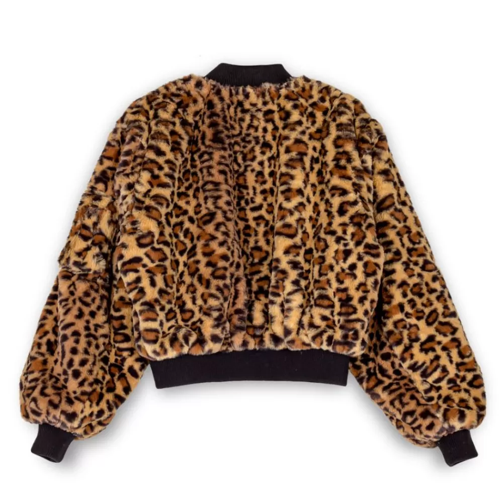 Grimey Chaqueta Bomber De Chica "Westbound" Fur - Leopard | Fall 22 New