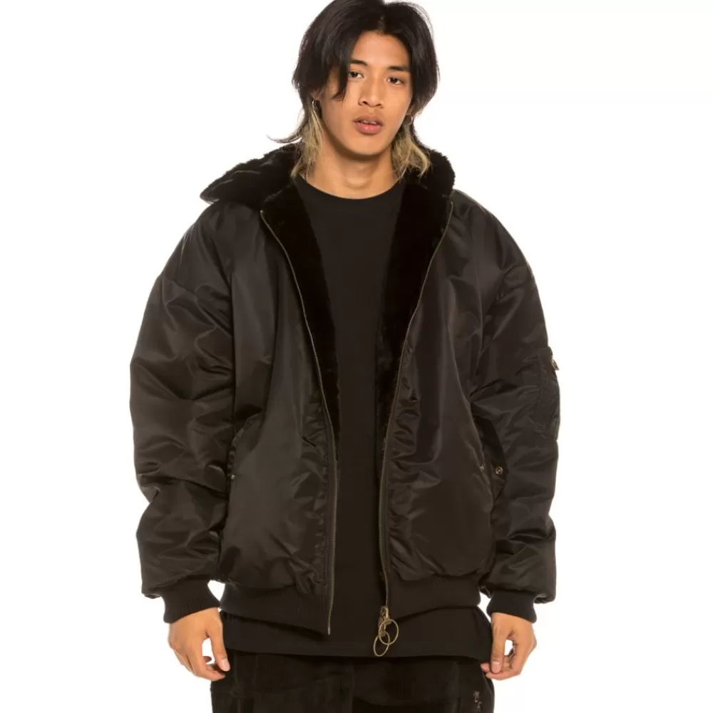 Grimey Chaqueta Bomber "Aged Rum" Fur - Black | Winter 21 Hot