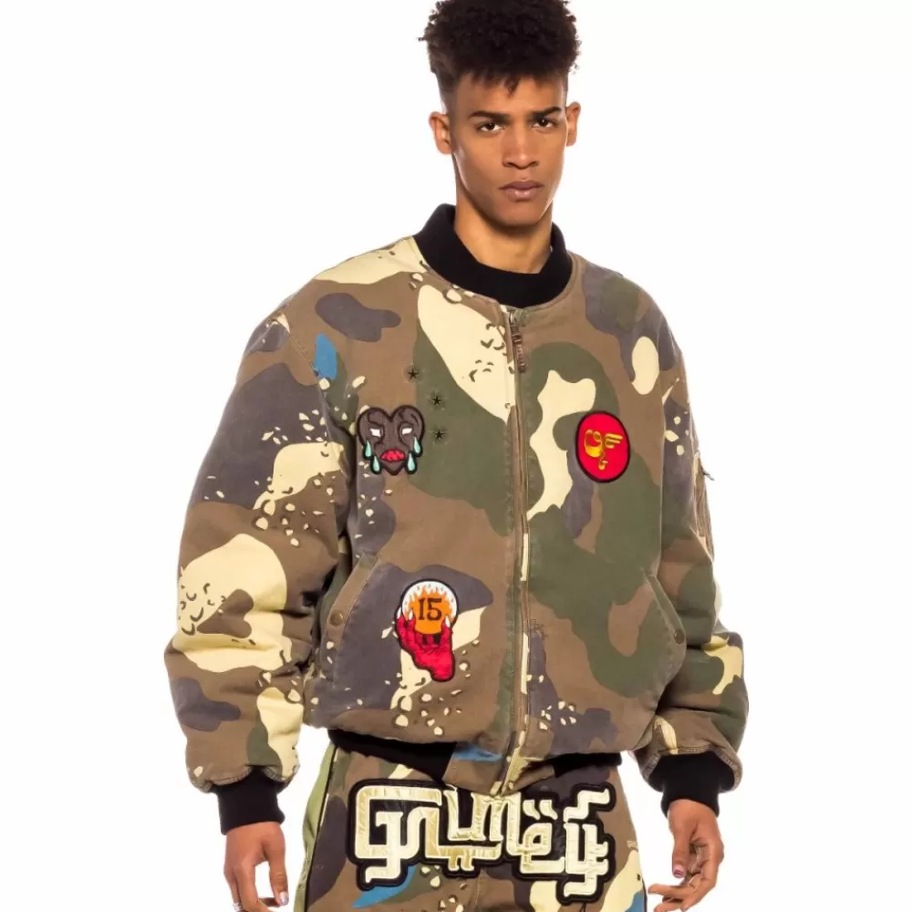 Grimey Chaqueta Bomber Glorified - Camo | Spring 22 Best