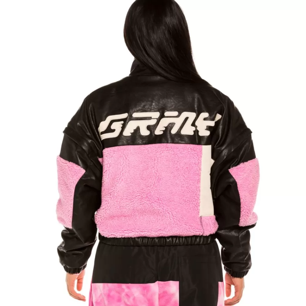 Grimey Chaqueta Chica "Space Lady" Detachable - Pink | Winter 21 Discount