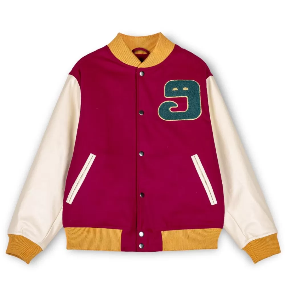 Grimey Chaqueta De Baseball "Lust Mantra" - Wine | Fall 22 Online