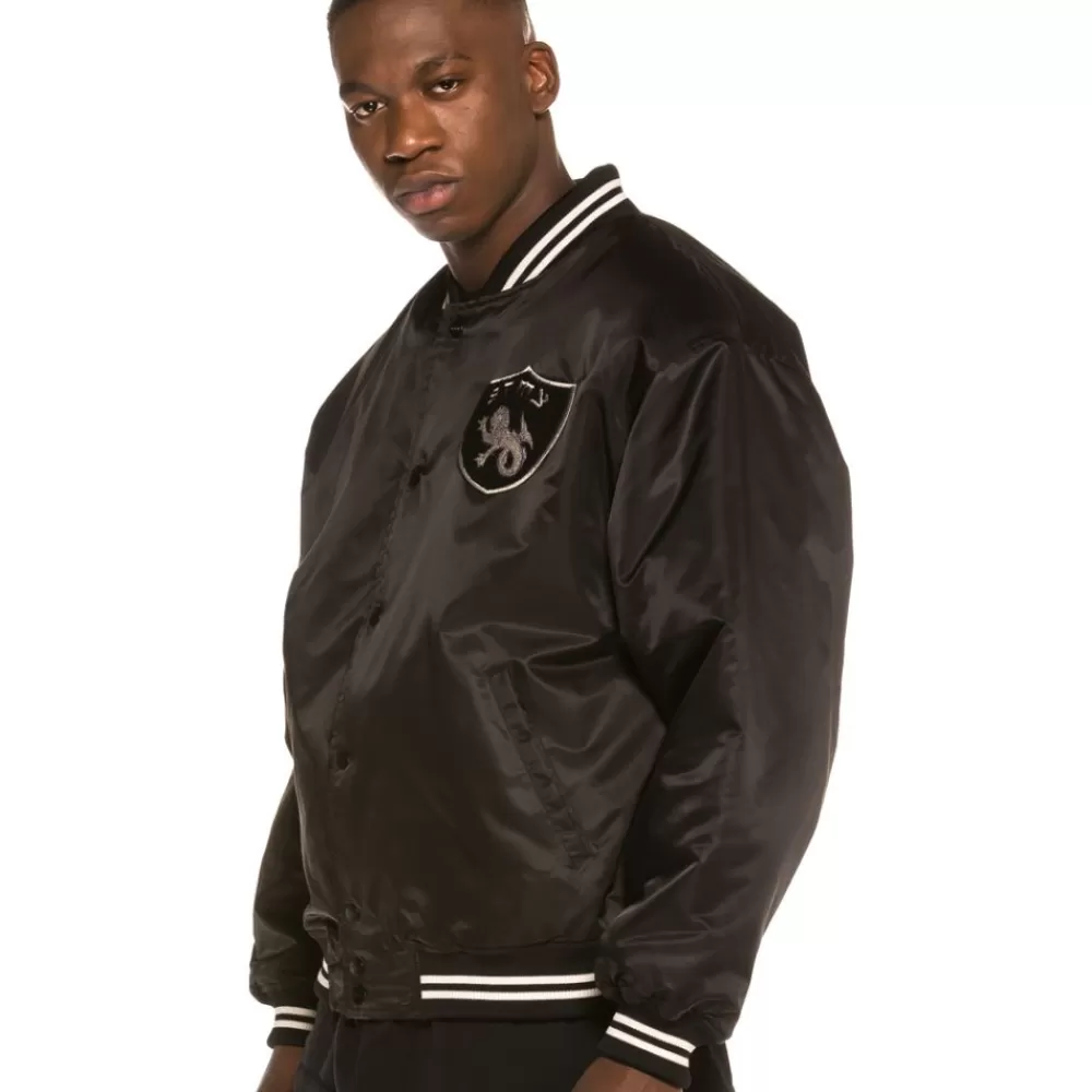 Grimey Chaqueta Call Of Yore Reversible Satin Jacket Fw20 Black Discount
