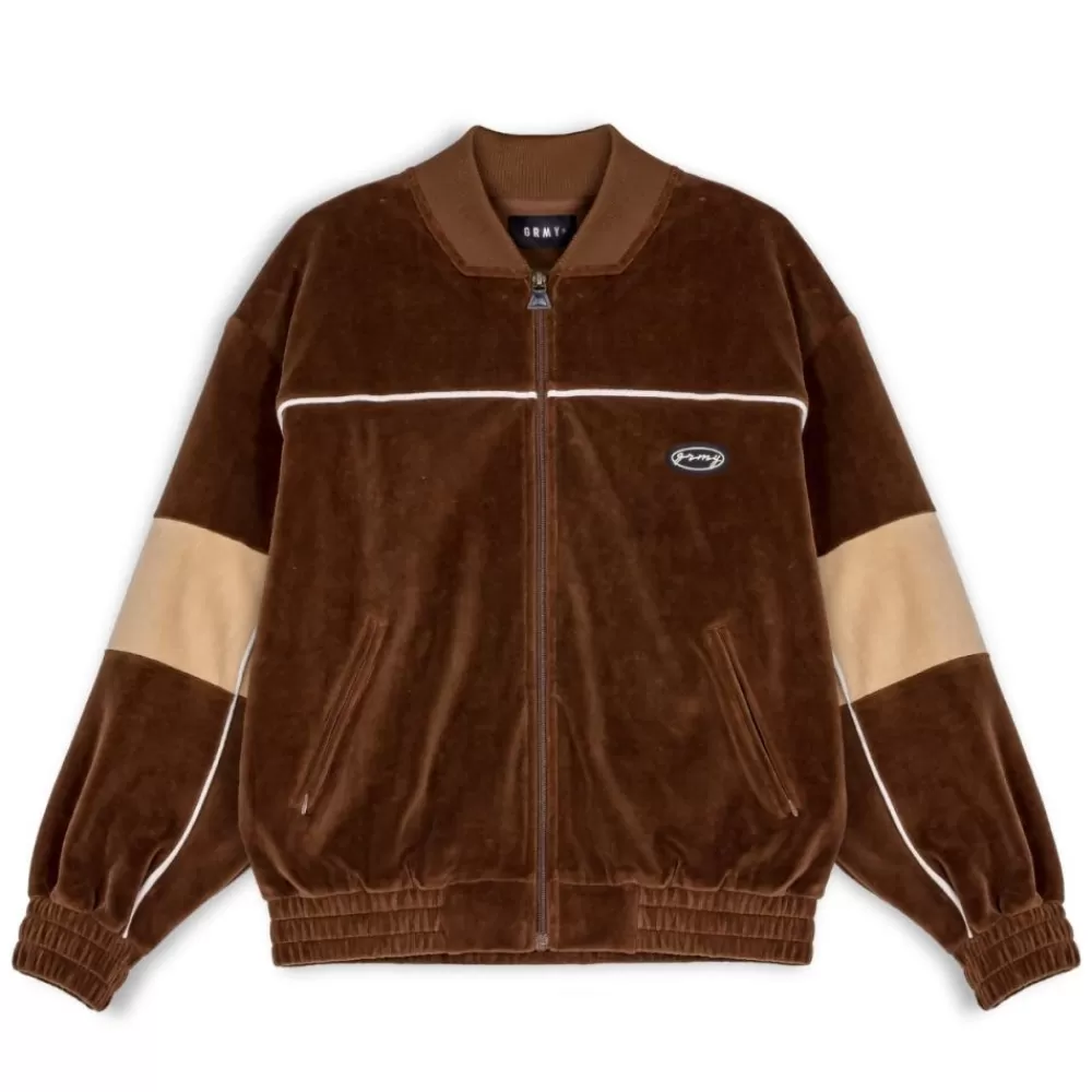 Grimey Chaqueta "Iam" Velvet Tj - Brown | Fall 22 Store