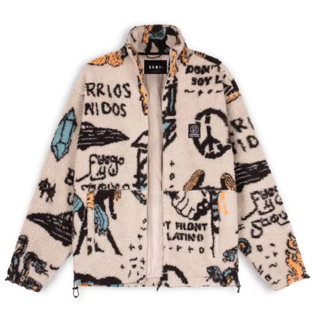 Grimey Chaqueta Lost Boys Sherpa - Cream | Winter 22 Outlet