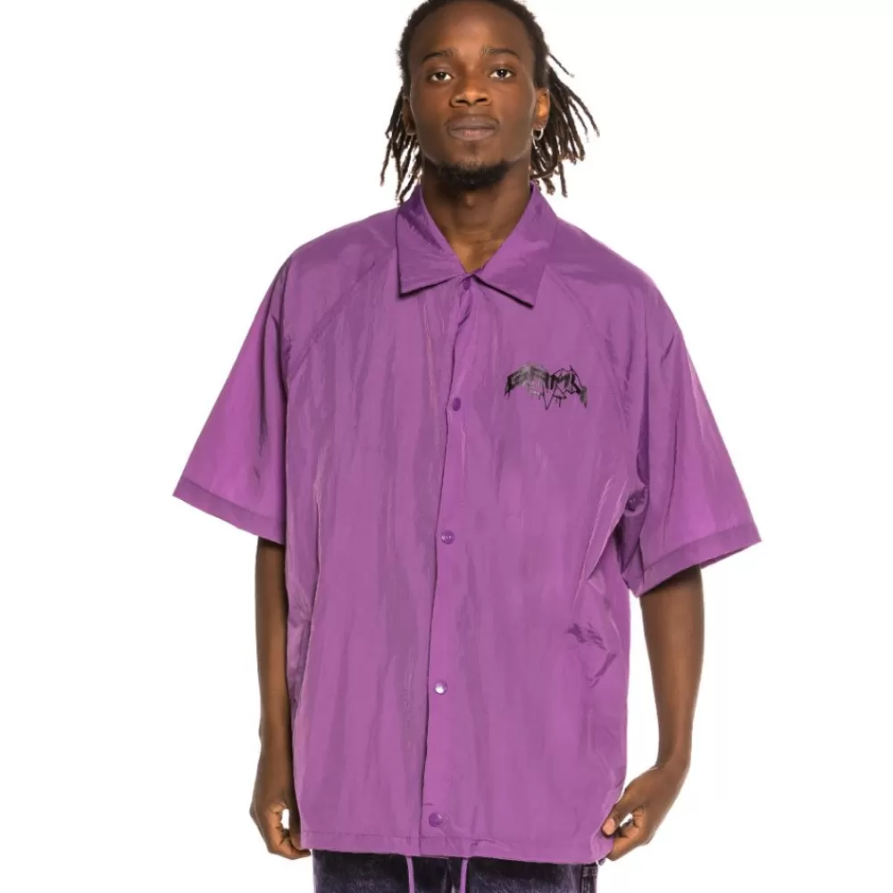 Grimey Chaqueta Manga Corta "Liveution" - Purple | Spring 21 Cheap