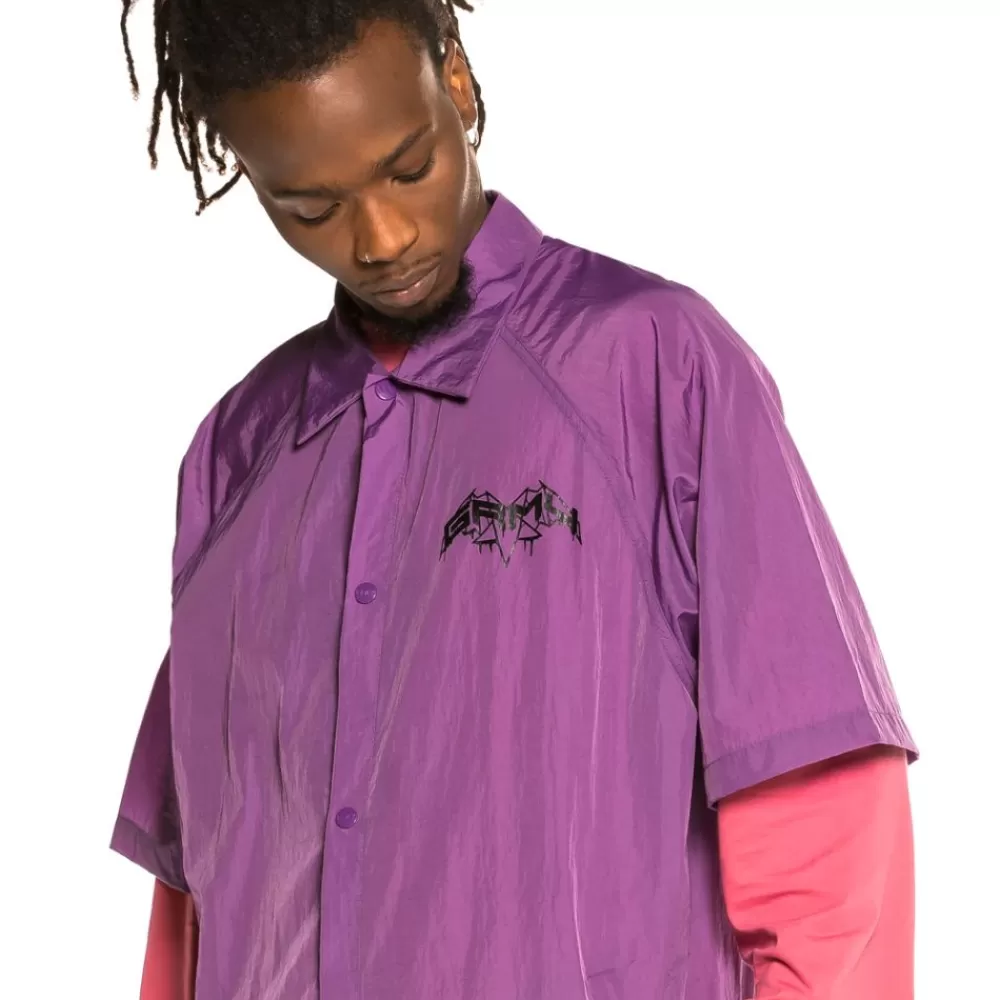 Grimey Chaqueta Manga Corta "Liveution" - Purple | Spring 21 Cheap
