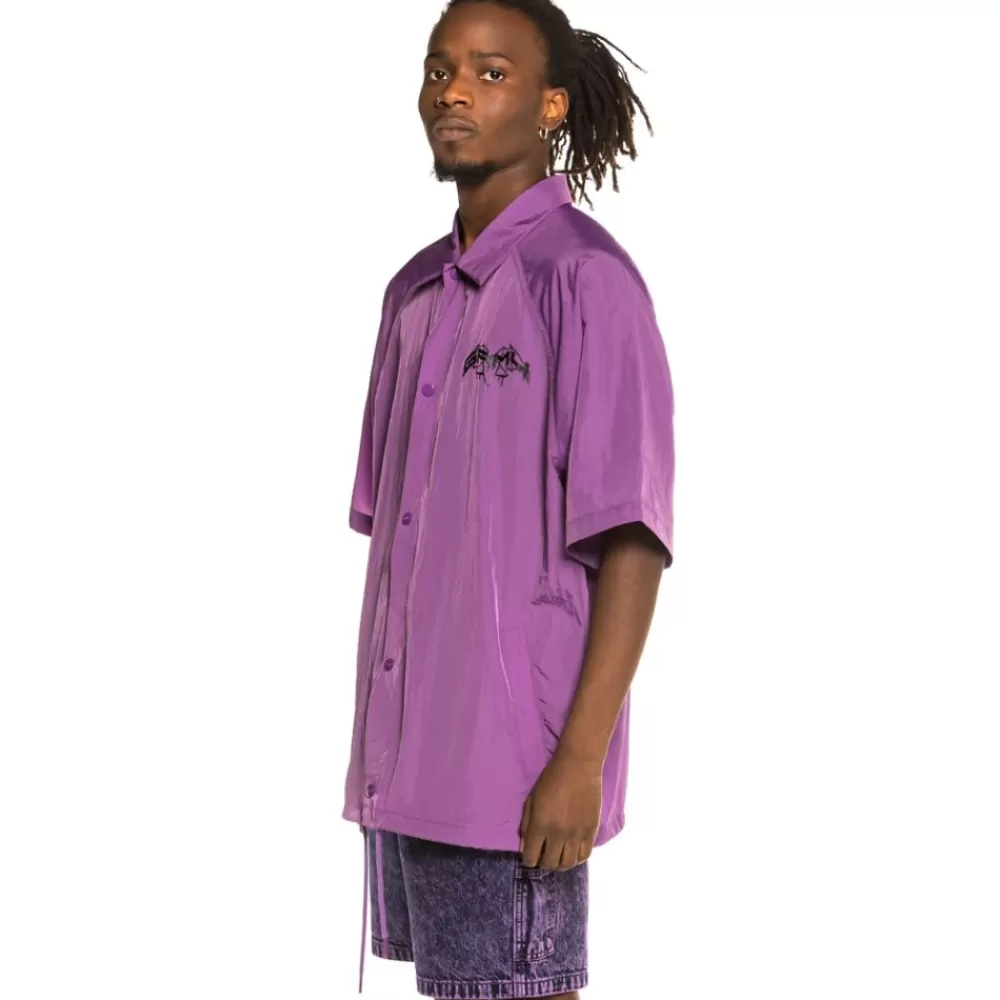 Grimey Chaqueta Manga Corta "Liveution" - Purple | Spring 21 Cheap