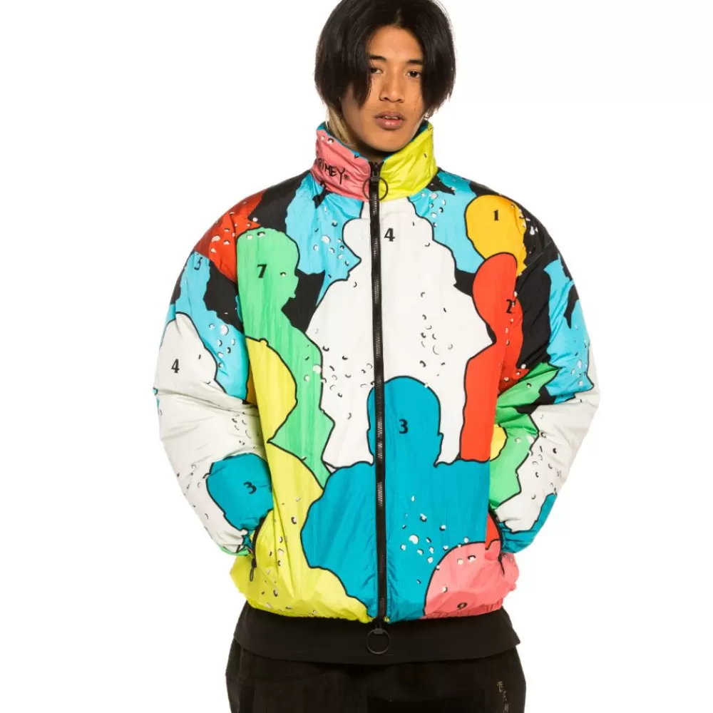 Grimey Chaqueta Puffy Reversible "Gem Cutting" - Blue/Multi | Fall 21 Best Sale