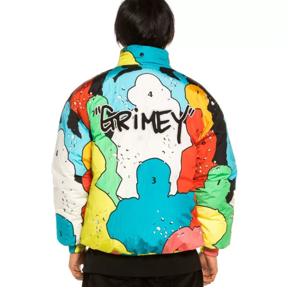 Grimey Chaqueta Puffy Reversible "Gem Cutting" - Blue/Multi | Fall 21 Best Sale