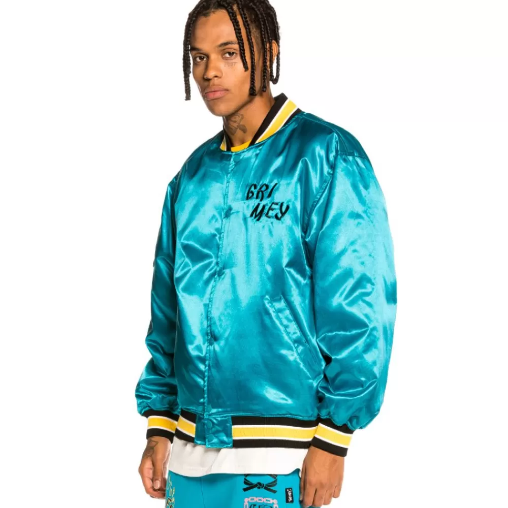Grimey Chaqueta Satinada Reversible "Destroy All Fear" - Blue | Fall 21 Store