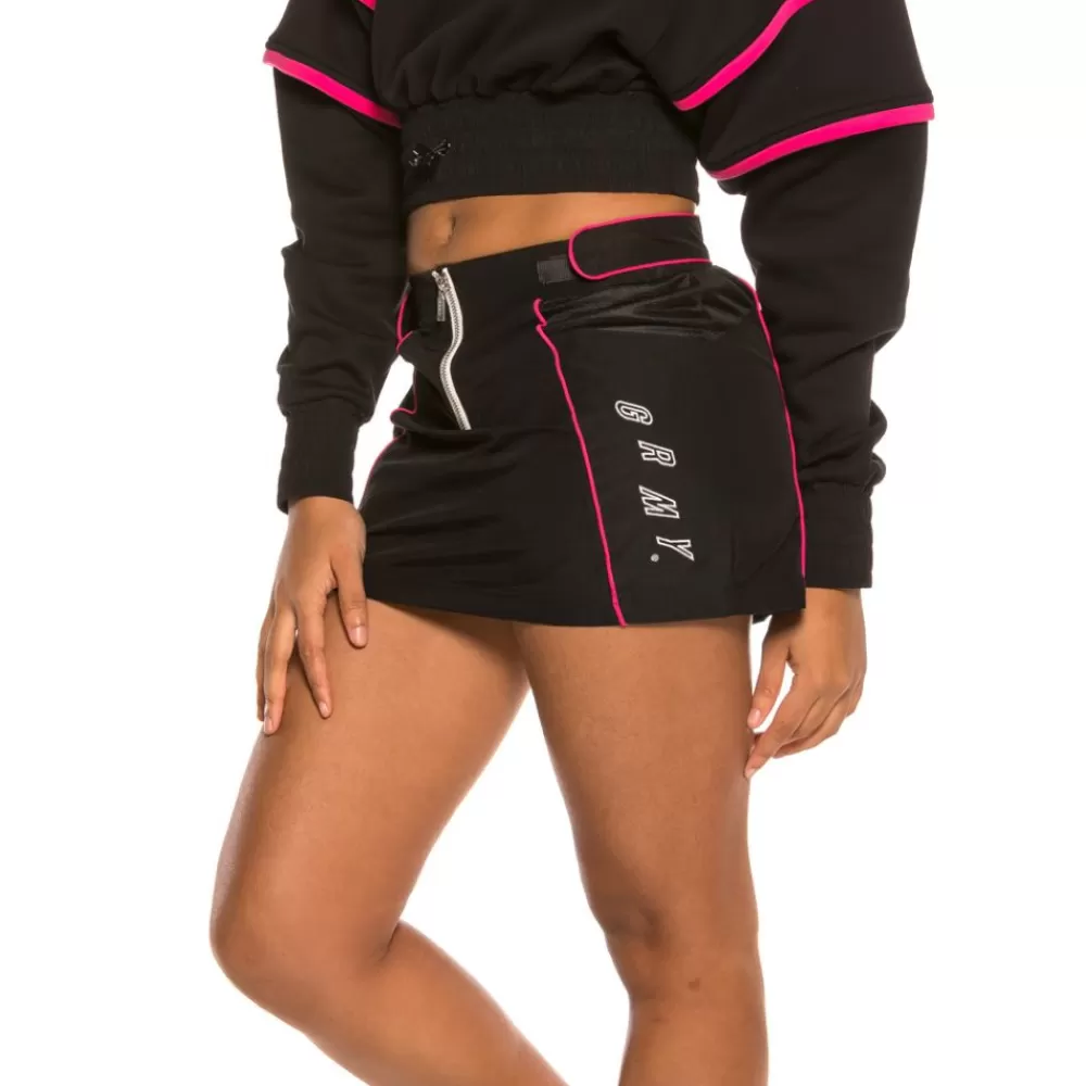 Grimey Falda Urmah Dojo Mini Skirt Ss20 Black Best Sale