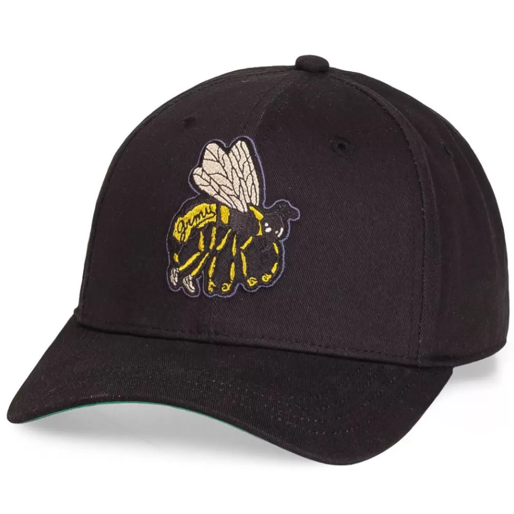 Grimey Gorra "Hive Raw Honey" Curved Visor Snapback - Black | Fall 22 New