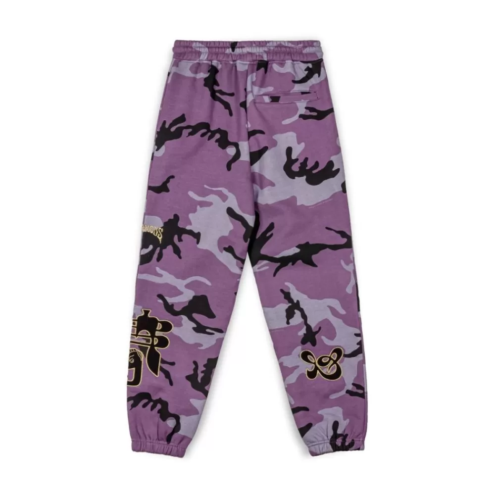 Grimey Pantalon Chandal All Over Print Tusker Temple - Purple | Fw23 Outlet