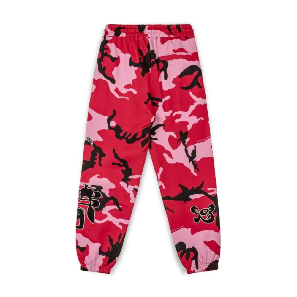 Grimey Pantalon Chandal All Over Print Tusker Temple - Red | Fw23 Outlet