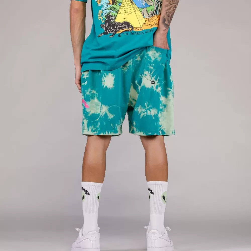 Grimey Pantalon Corto Ufollow - Bleached Blue | Spring 23 Sale