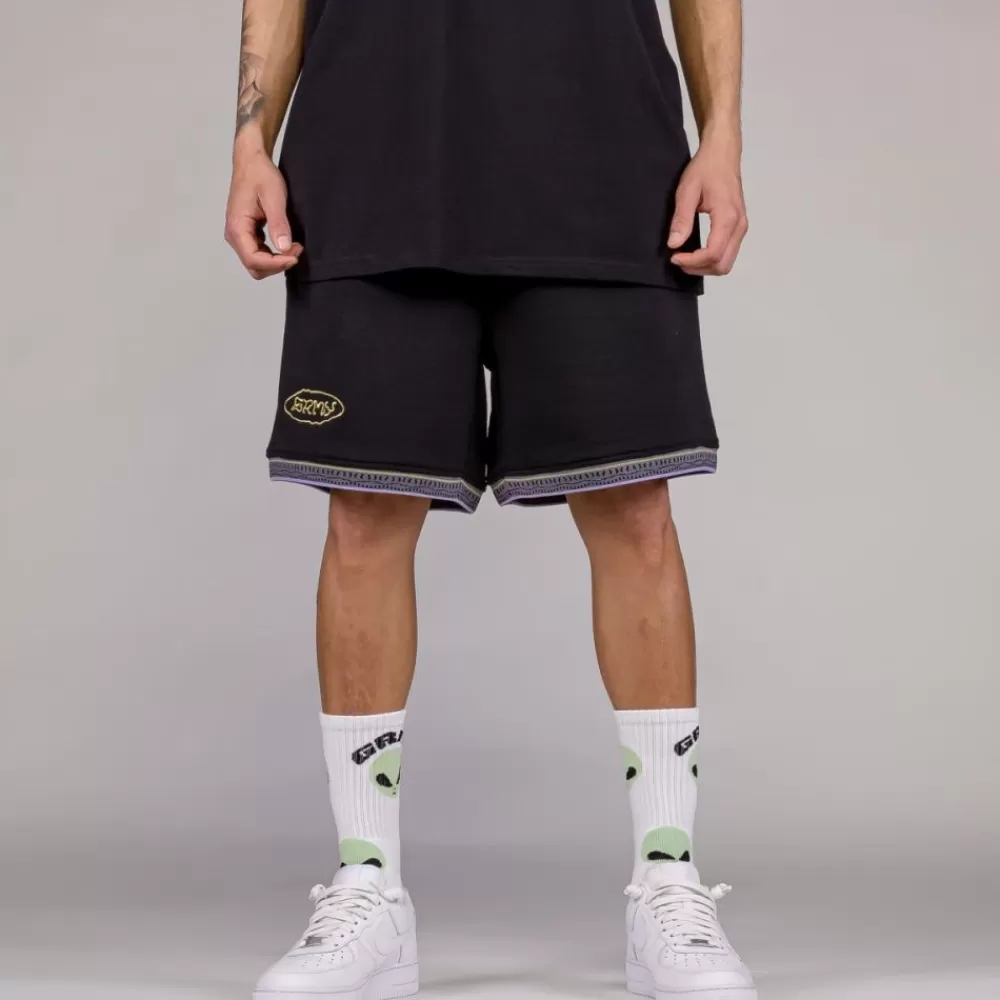 Grimey Pantalon Corto Ufollow Grmy - Black | Spring 23 Best Sale
