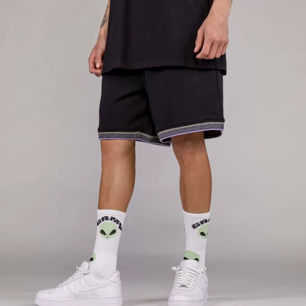 Grimey Pantalon Corto Ufollow Grmy - Black | Spring 23 Best Sale